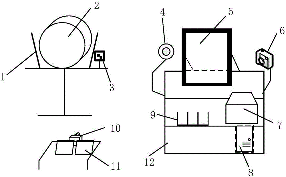 Manual assembly visual detection error prevention method and system