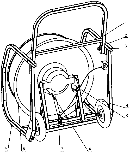 Multifunctional portable hydraulic fire-fighting smoke exhaust fan device