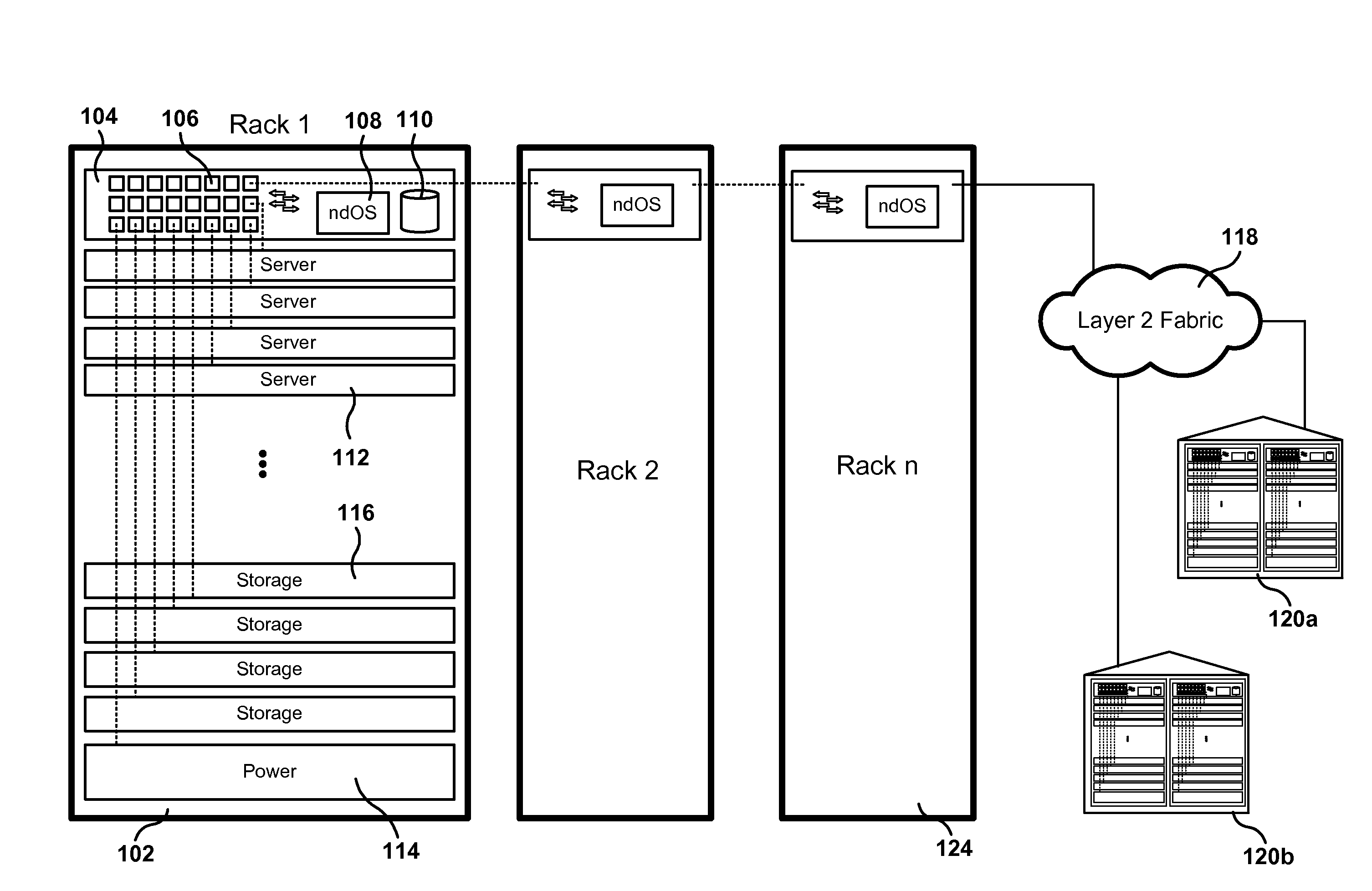 Servers, Switches, and Systems with Virtual Interface to External Network Connecting Hardware and Integrated Networking Driver