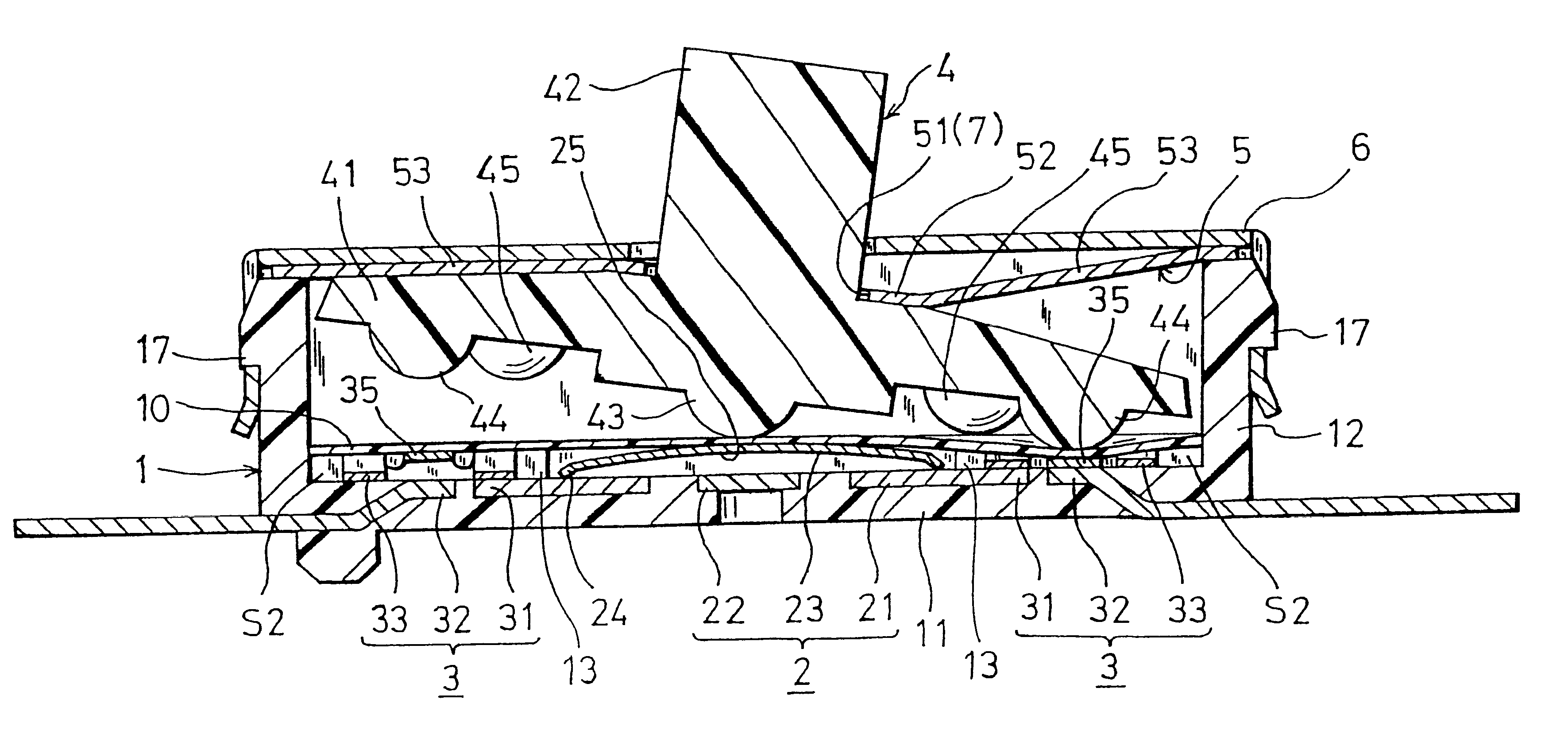 Multiple contact input device