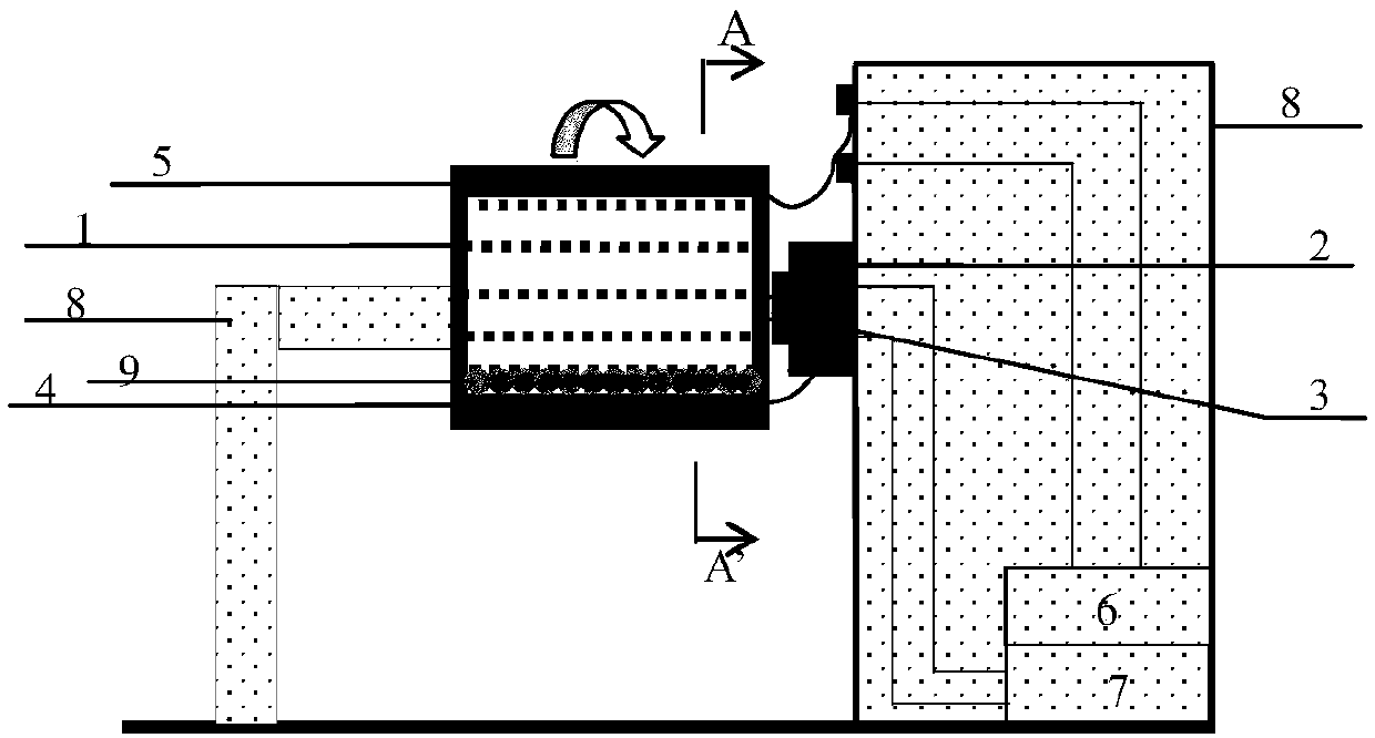 Device for preparing micron-order and/or millimeter-order coated powder by intermittent electrodeposition and processing method thereof