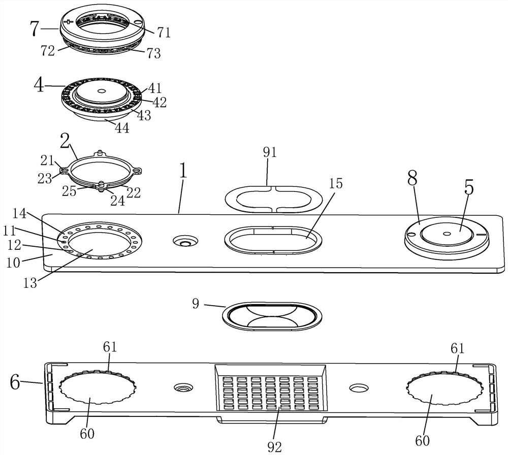 Lithium battery top cover assembly and secondary battery