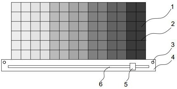 Plant petal/leaf standard color comparison paper