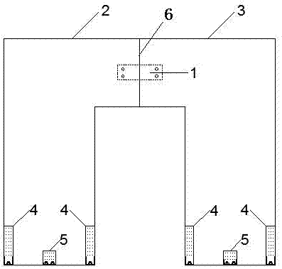 Opening crossed-laminated-timber shear wall with energy-dissipation connecting piece