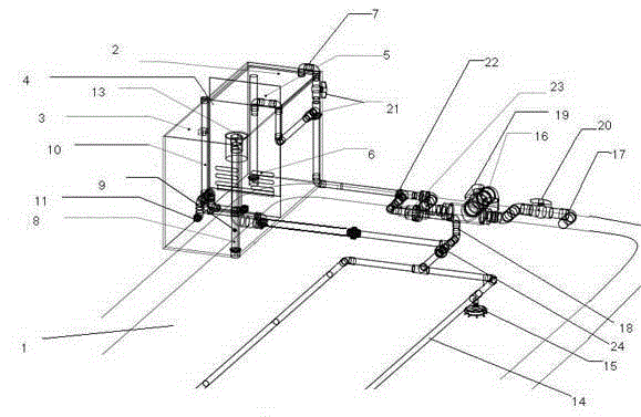 A siphon type zooplankton feed hatching and baiting system and its application method