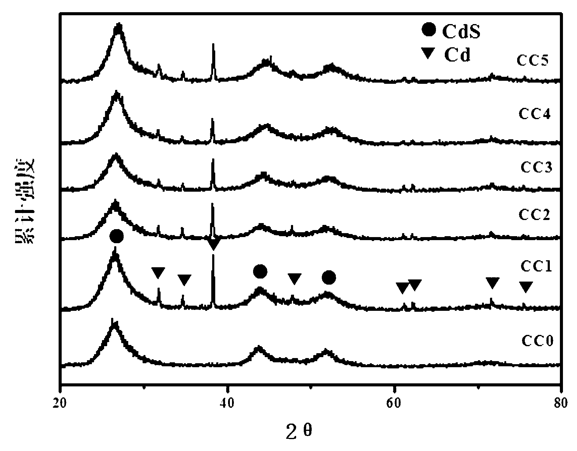 Photocatalyst Cd/CdS containing catalyst promoter Cd as well as preparation method and application of photocatalyst Cd/CdS in photocatalysis hydrogen production reaction