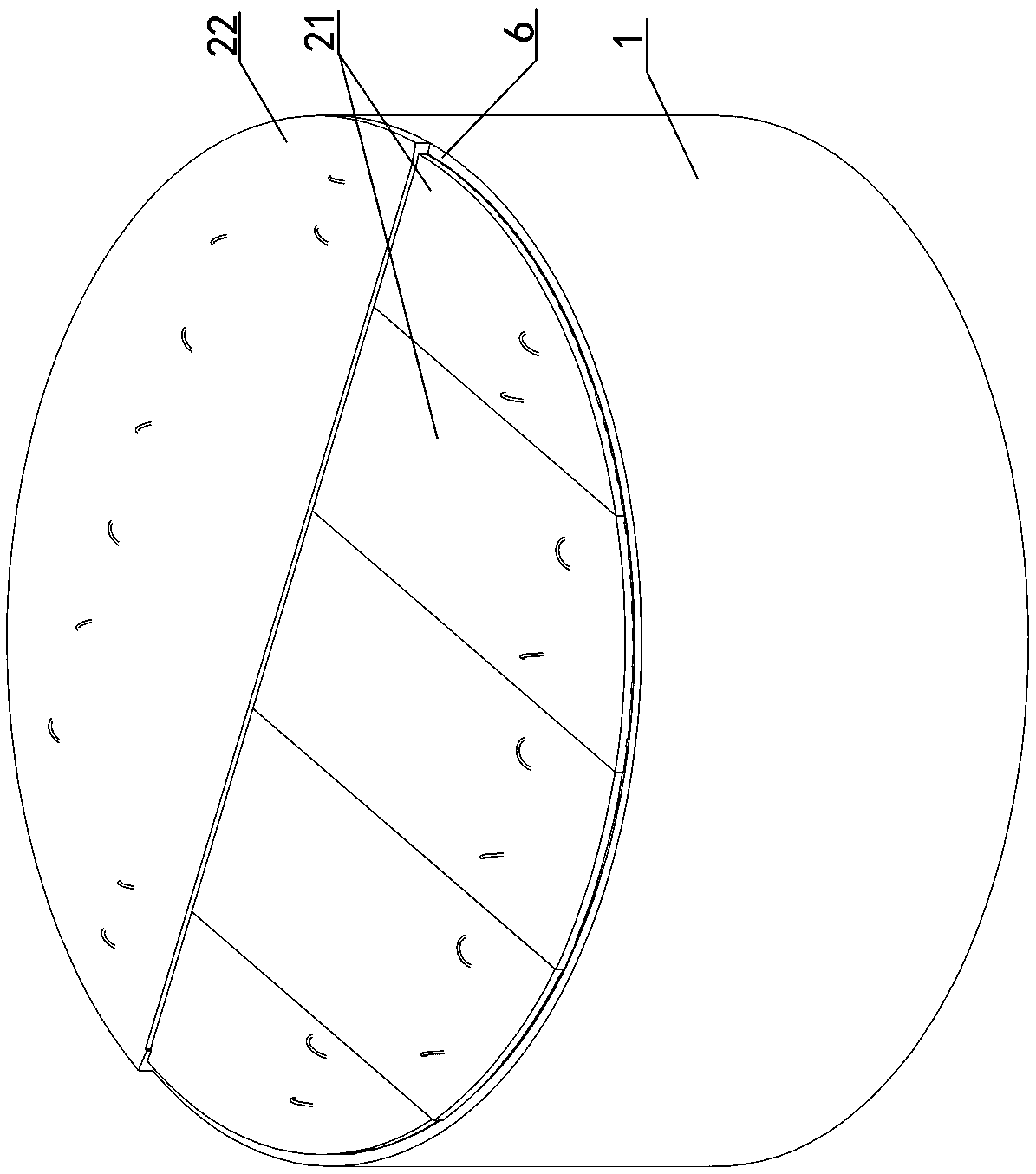 Concrete silo top plate structure and construction method thereof