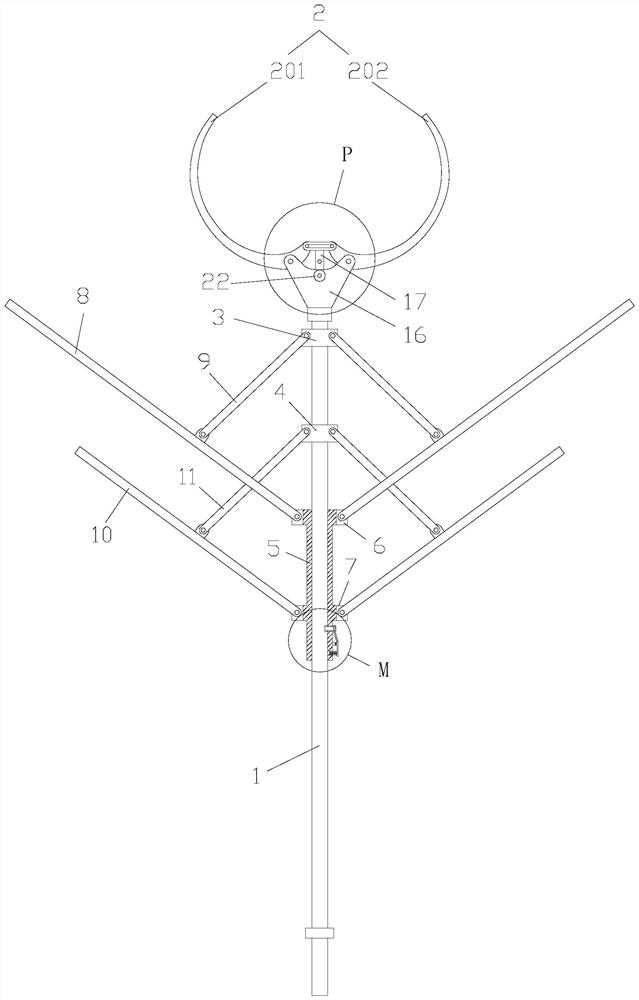 Attack and defense integrated capture fork