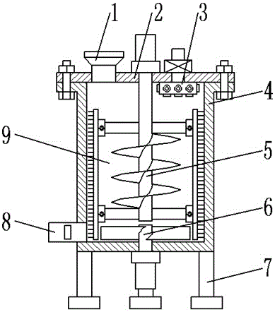 Lithium battery electrode slurry stirring-mixing tank convenient to clean