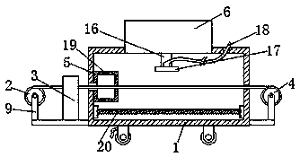 Cable sheath material dyeing device