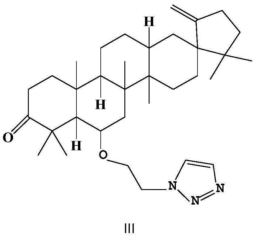 O-(triazolyl) ethyl derivative of Cleistanone as well as preparation method and application of O-(triazolyl) ethyl derivative