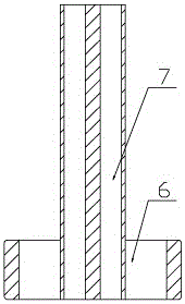 An ecological wood foam extrusion die with a return-shaped core