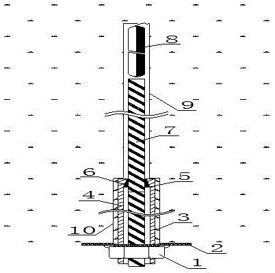 Combined anchor cable with high elongation and mounting method thereof