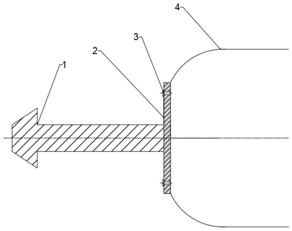 A cavitation load-reducing rod structure for underwater vehicles