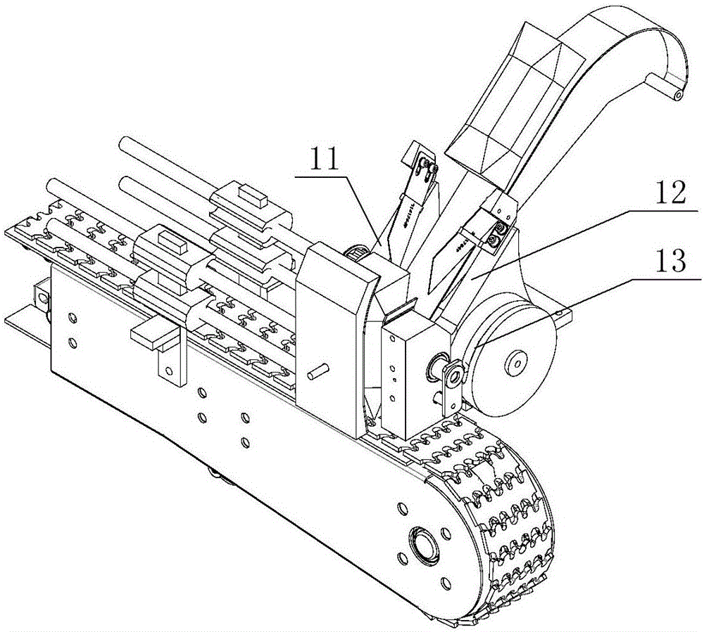 Synchronous packaging box discharging buffering device used for filling machine