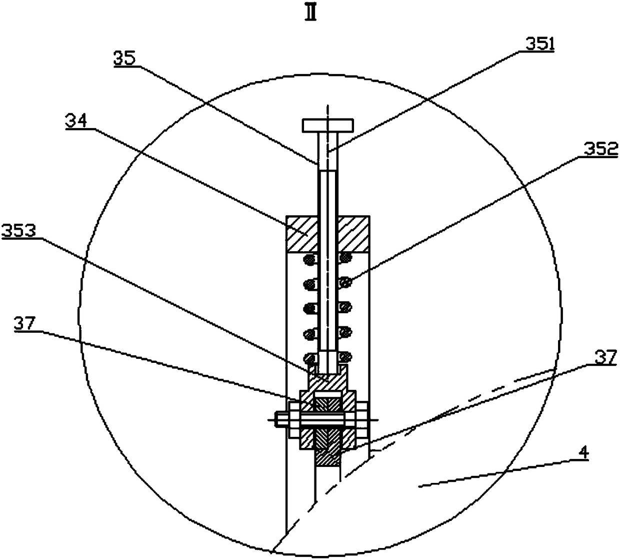 A rapid positioning measuring device and measuring method for an egg-shaped pressure-resistant shell