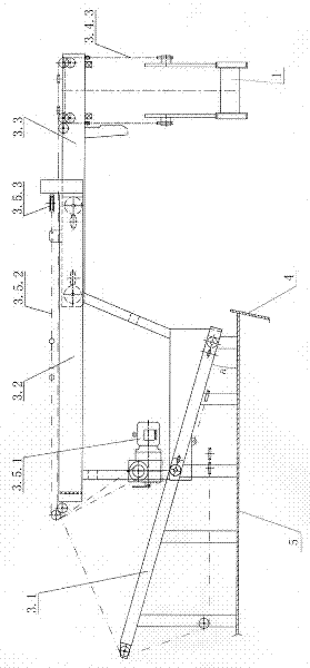 Remote outward-spreading translating gangway ladder