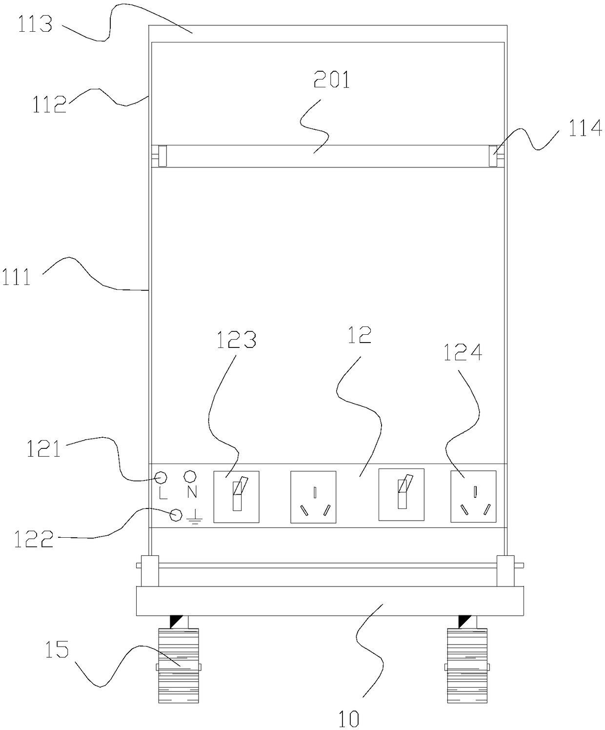 Movable electrical test operating platform