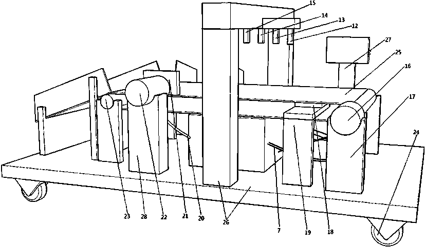 Waste old clothes automatic sorting cyclic regeneration system