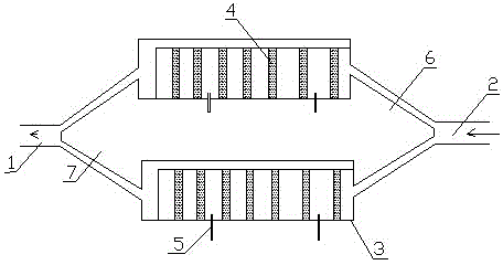 Dust filtration system of mixed gas of high-temperature oil gas, water vapour and carbonaceous easy-precipitation substances