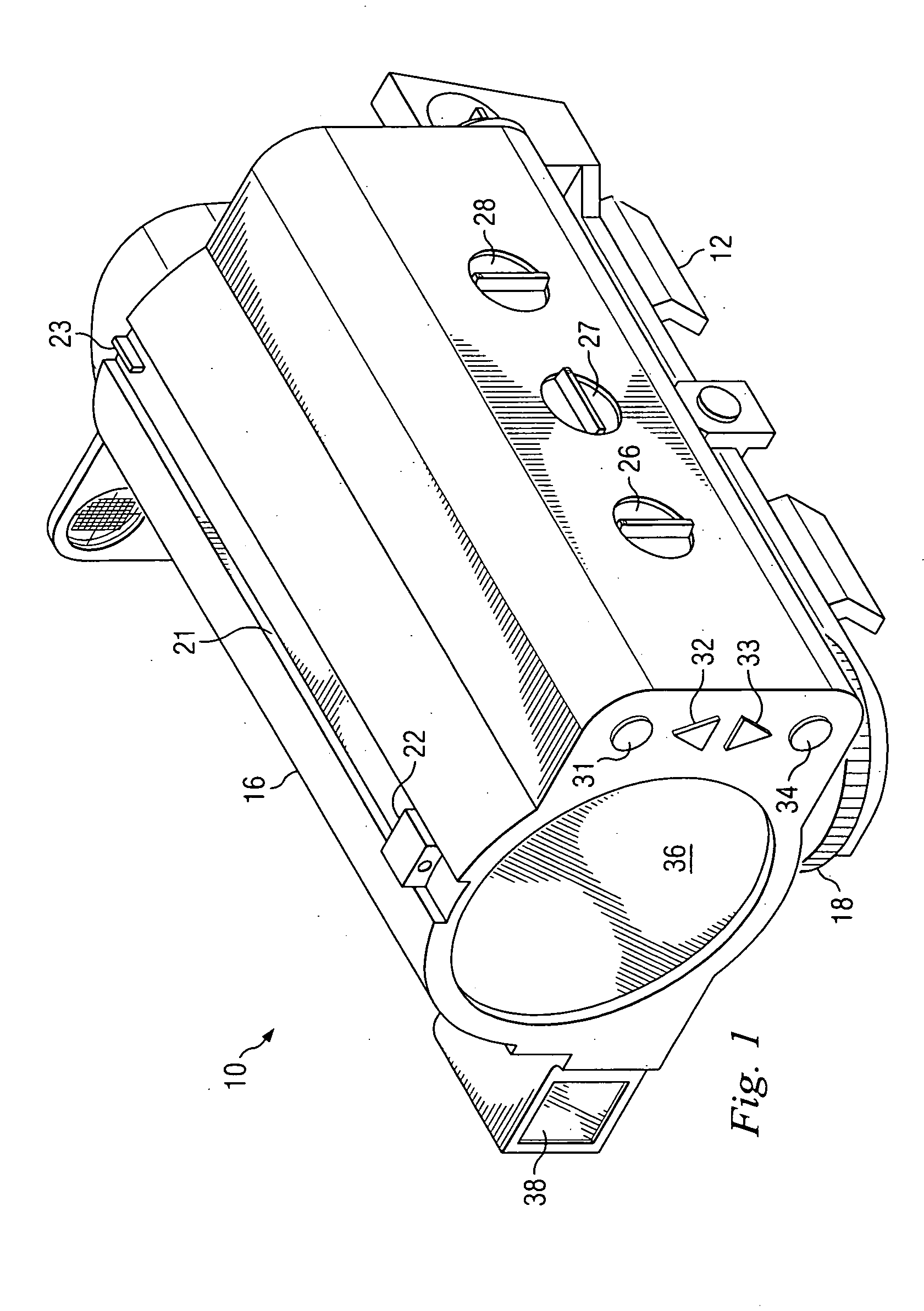 Weapon sight having multi-munitions ballistics computer