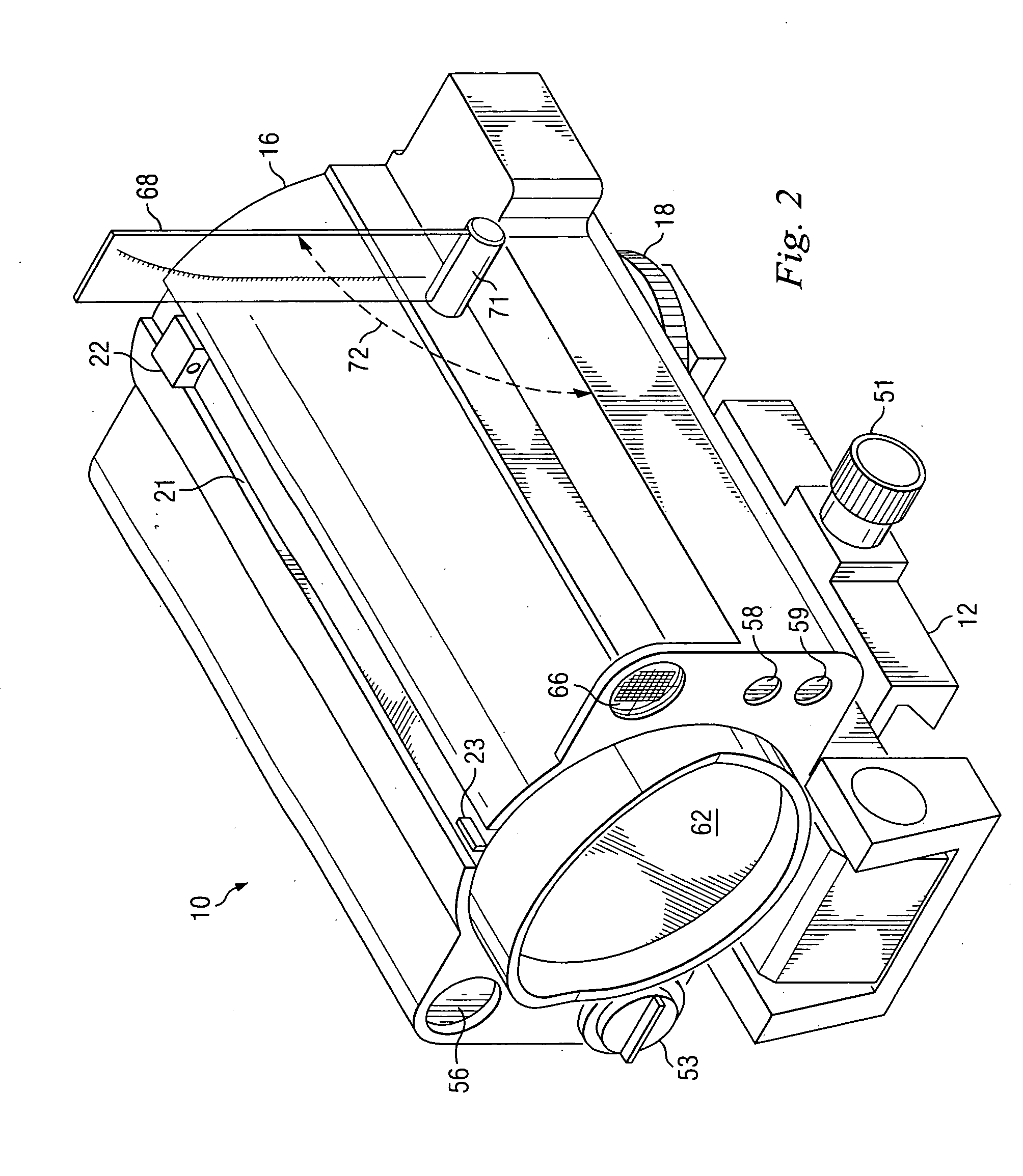 Weapon sight having multi-munitions ballistics computer