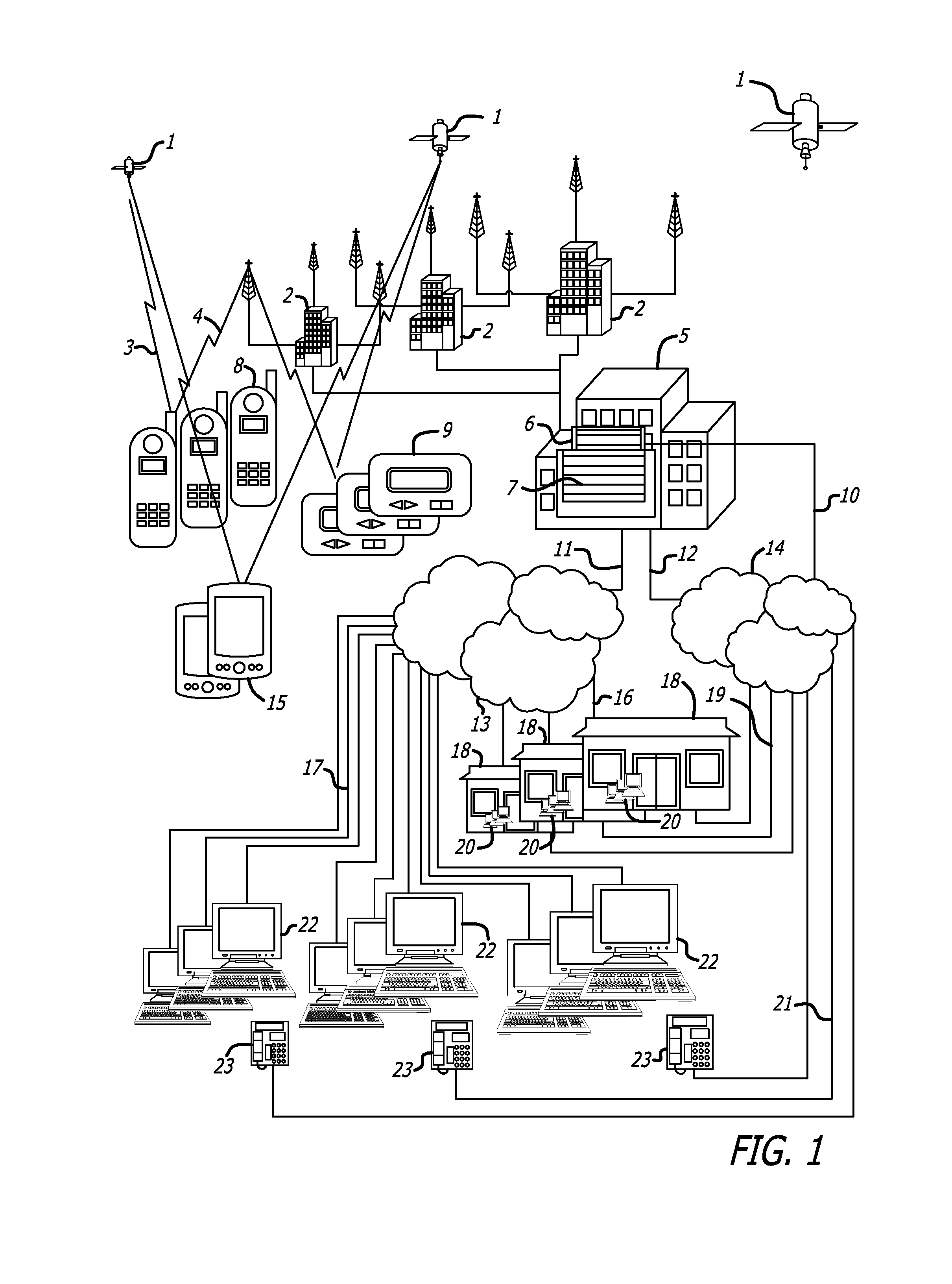 System for, and method of, monitoring the movements of mobile items