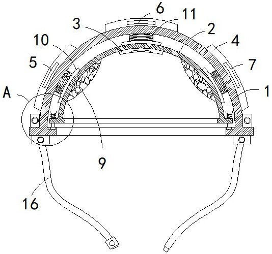 Intelligent building safety helmet with danger alarm function