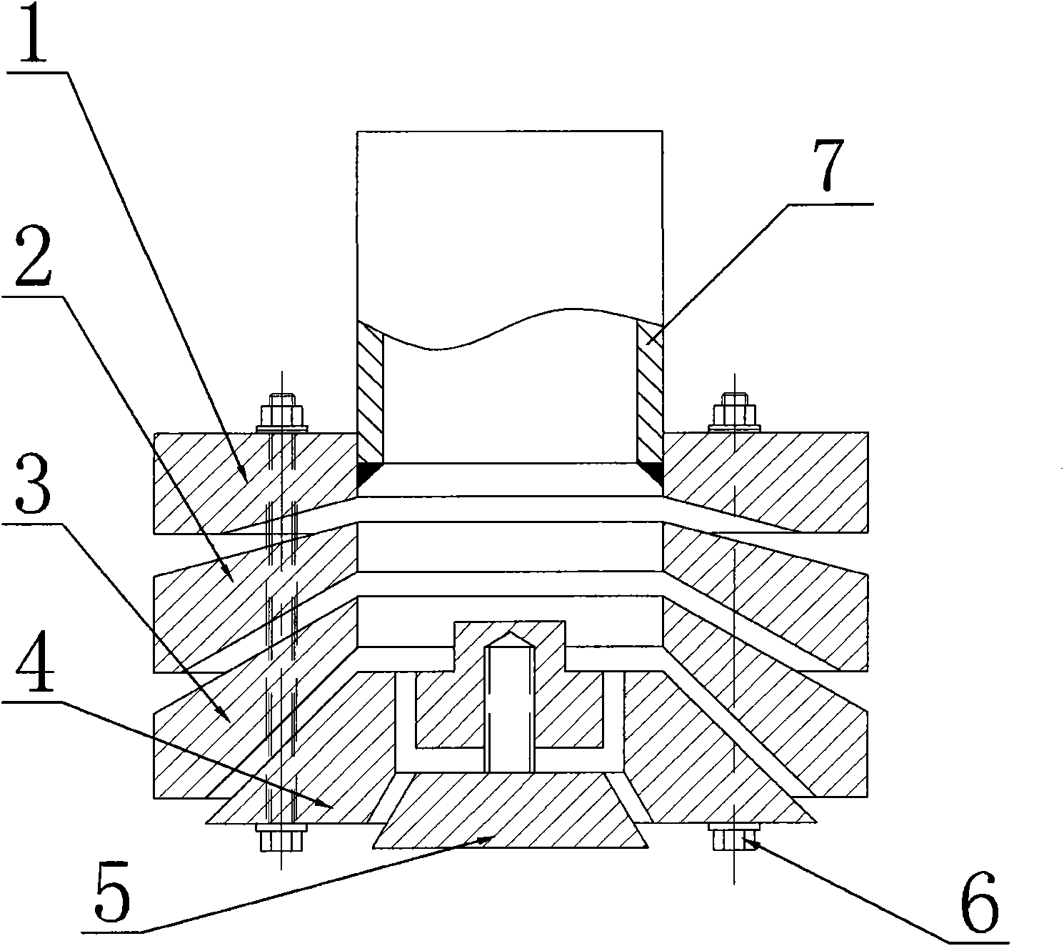 Laminated spray head