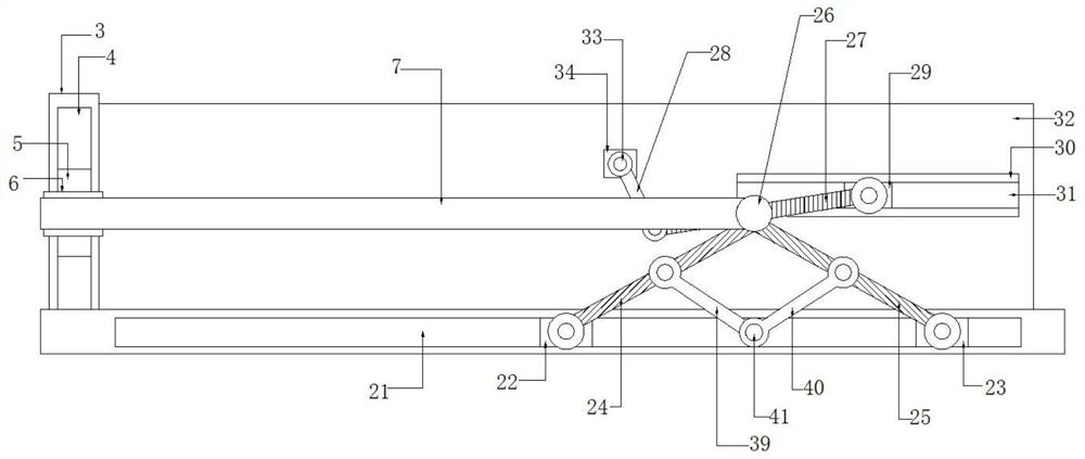 Vibrating screen for buffering ore impact force