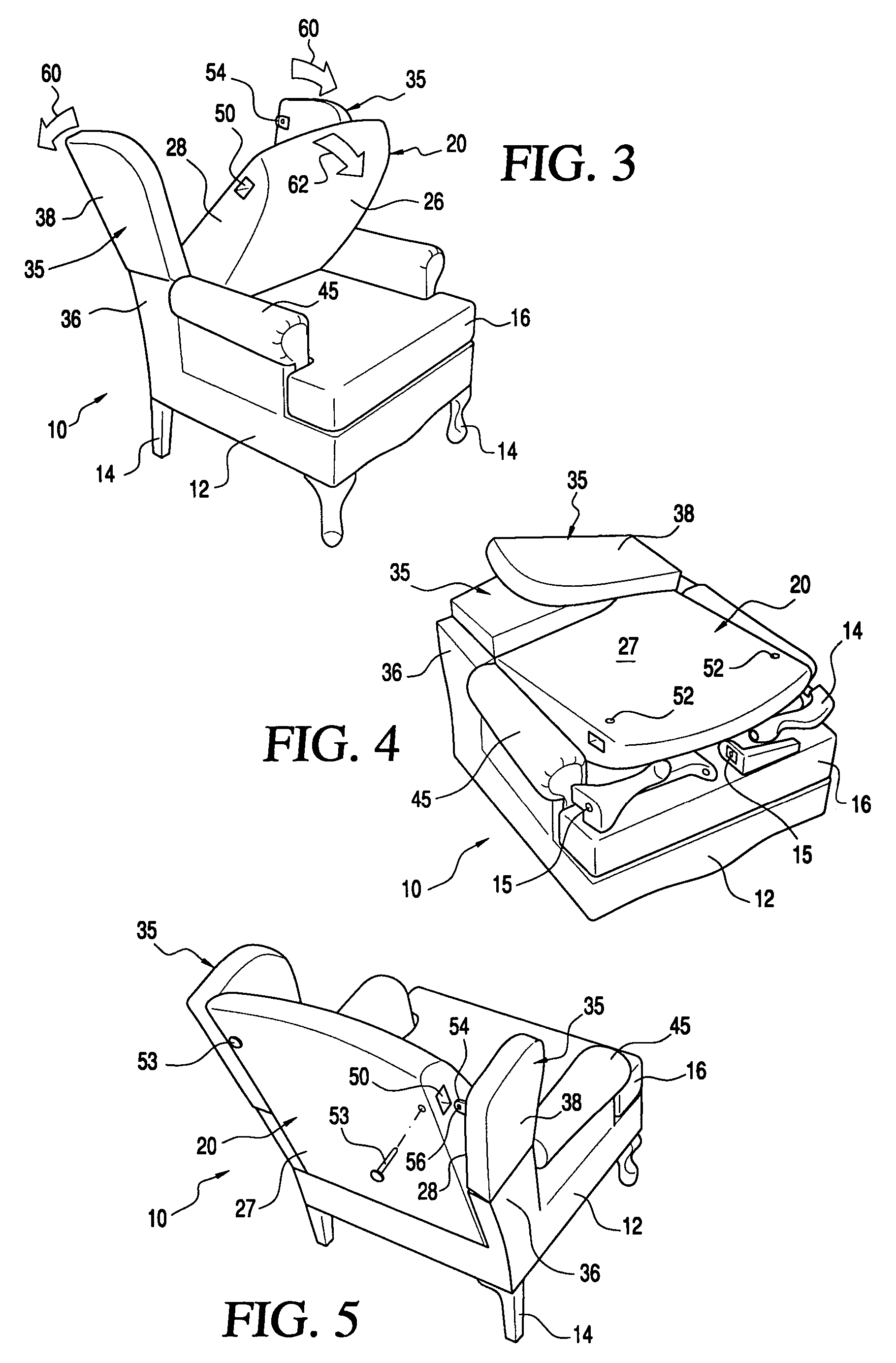 Compactly foldable wingback chair