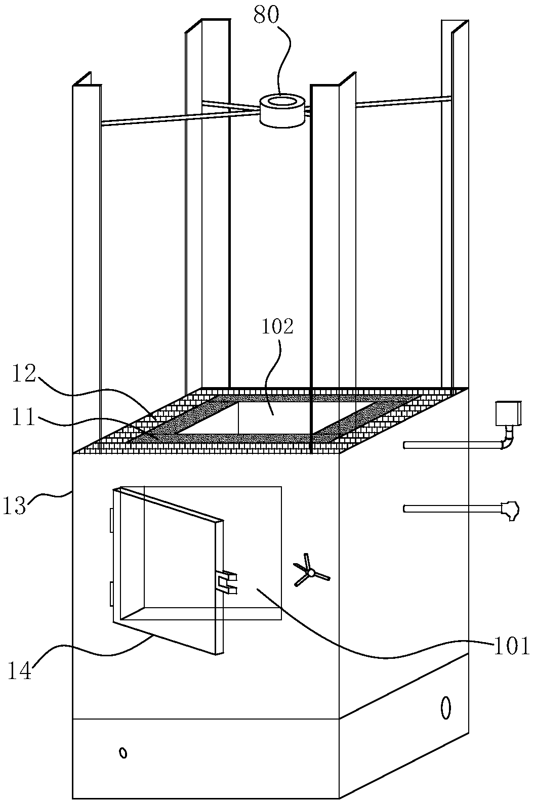 Hot smoke generation device