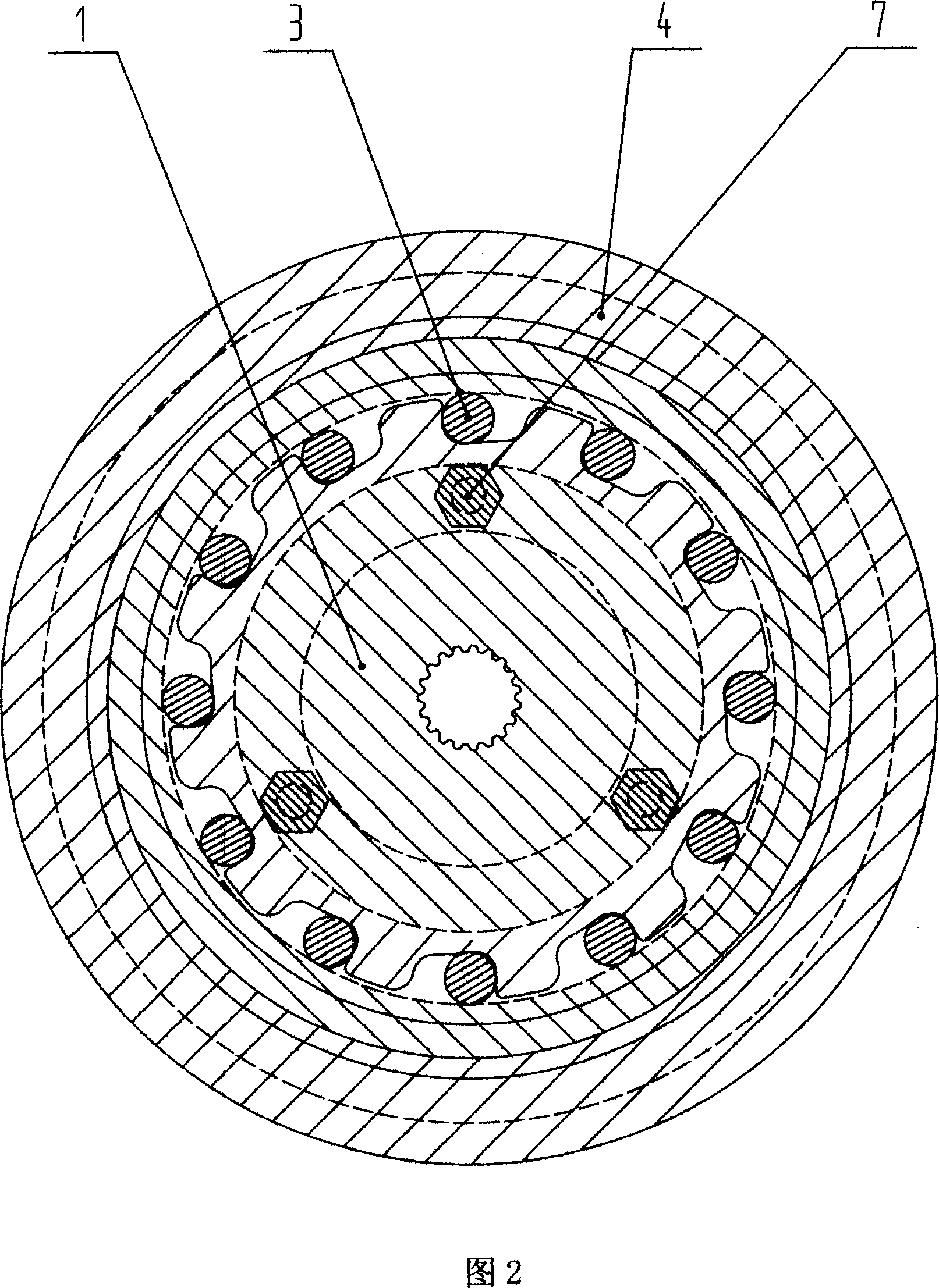 Overrunning clutch disc device of pedal type motorcycle