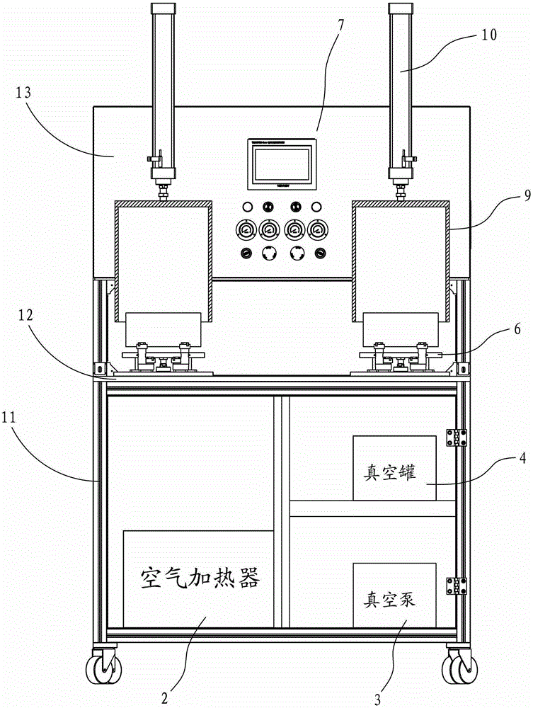 A device for dehydration and drying treatment