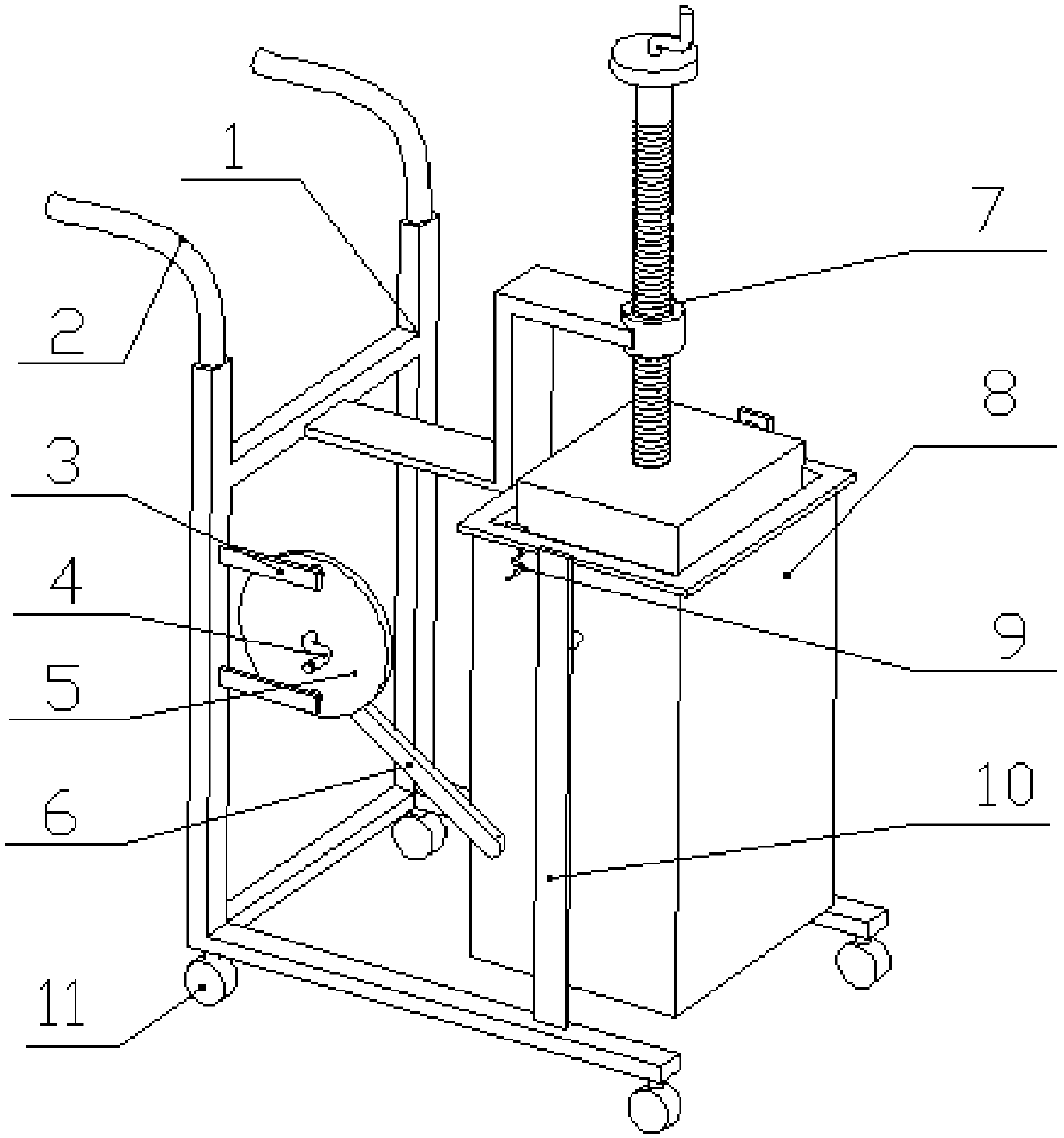 Automatic dumping type medical dustbin