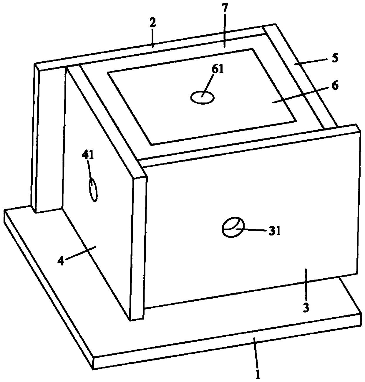 True triaxial rock seepage test loading device and test system