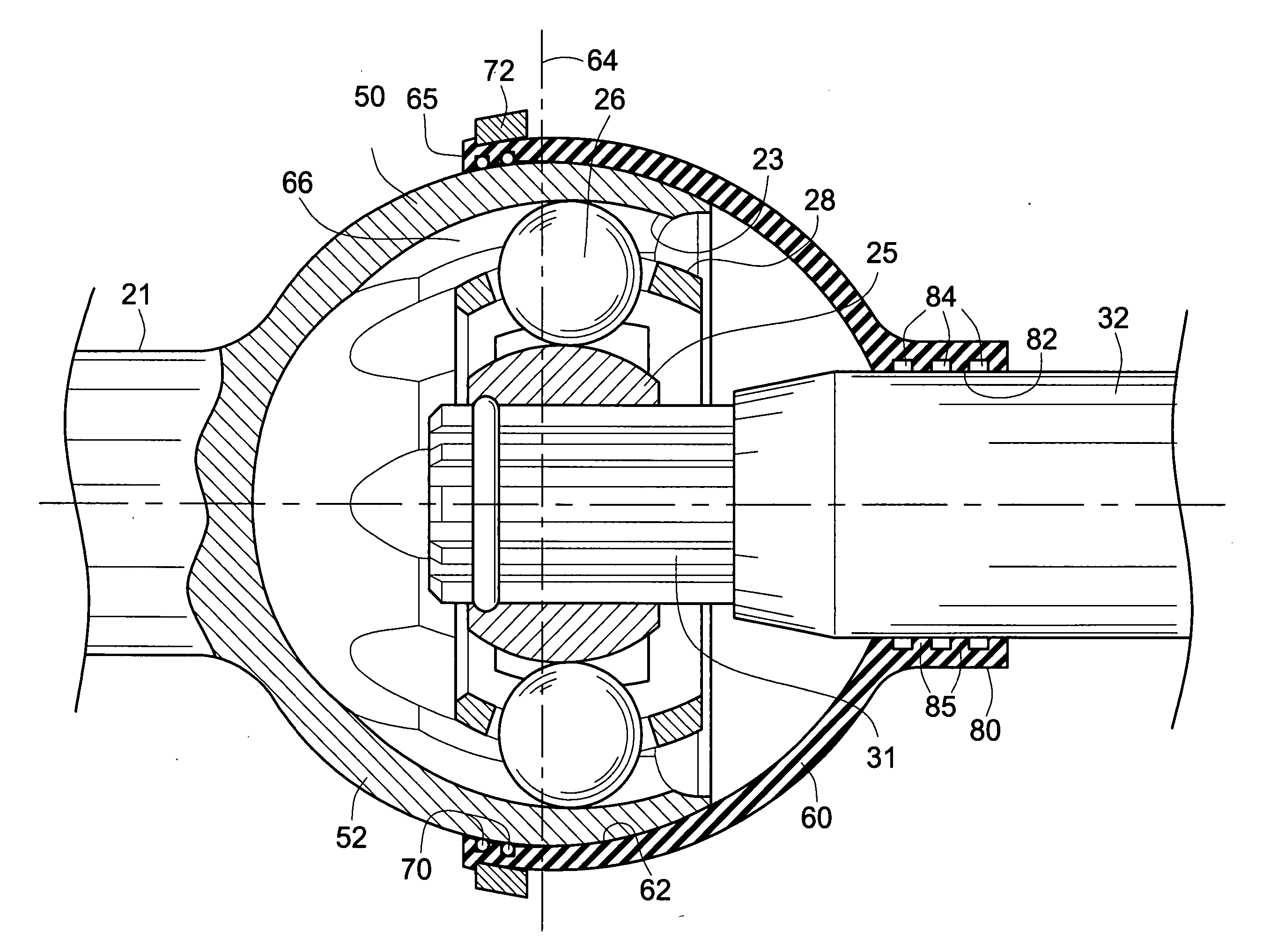 High performance constant velocity universal joint