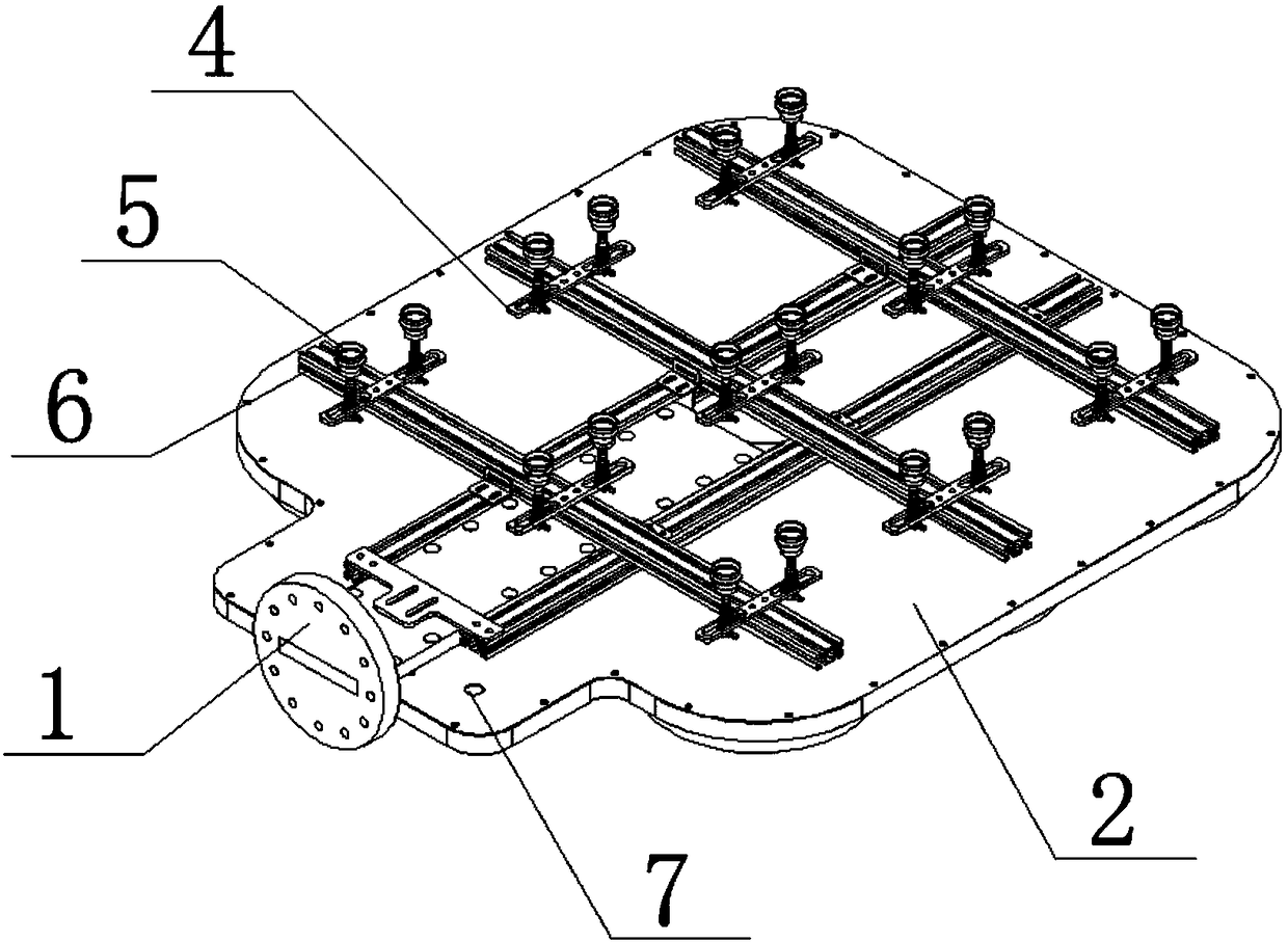 Paper pulp mould robot material taking jig