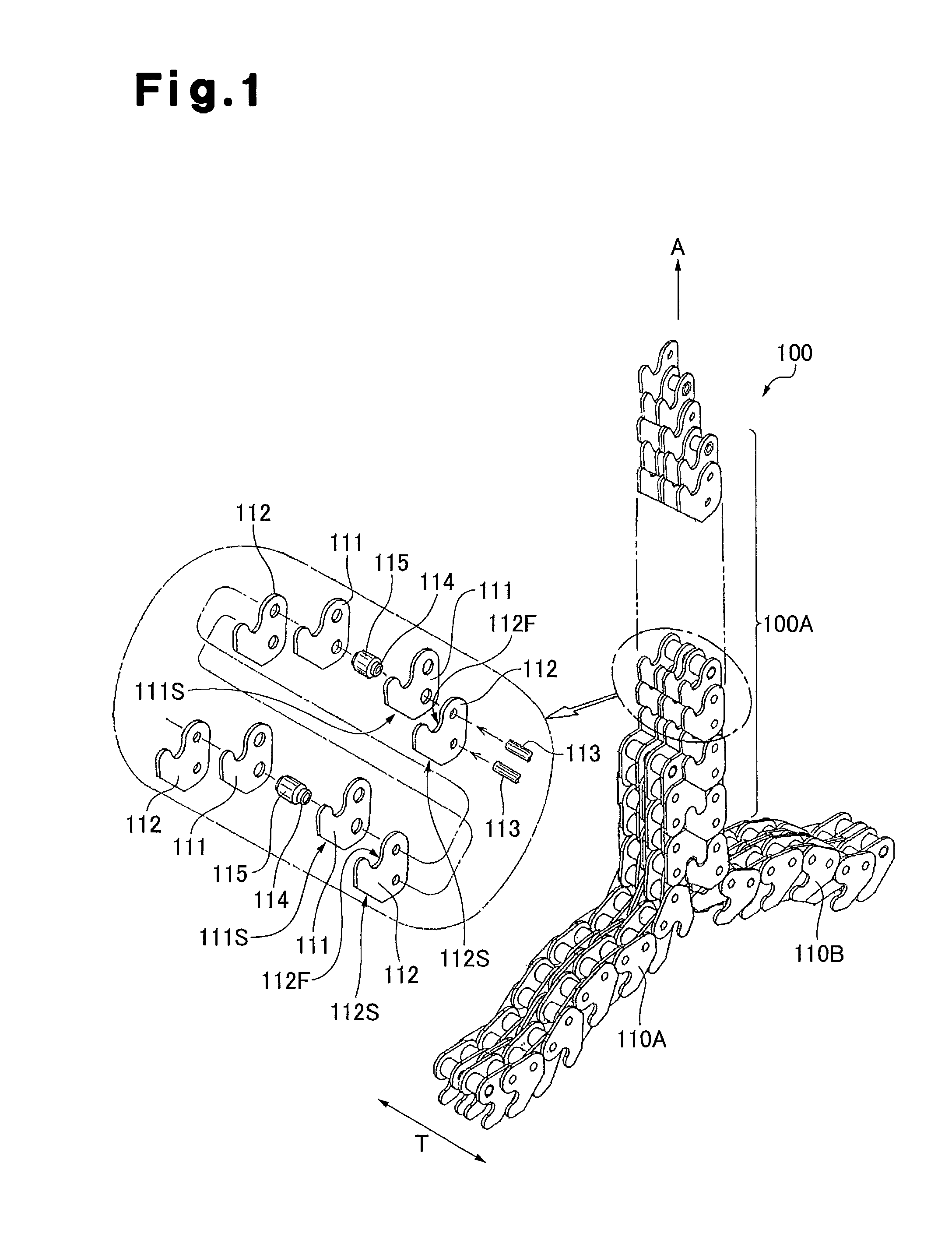 Engagement chain unit