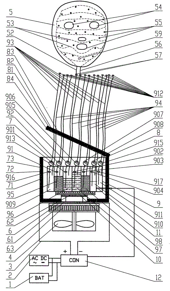 Drug patch and equipment with heating and cooling functions