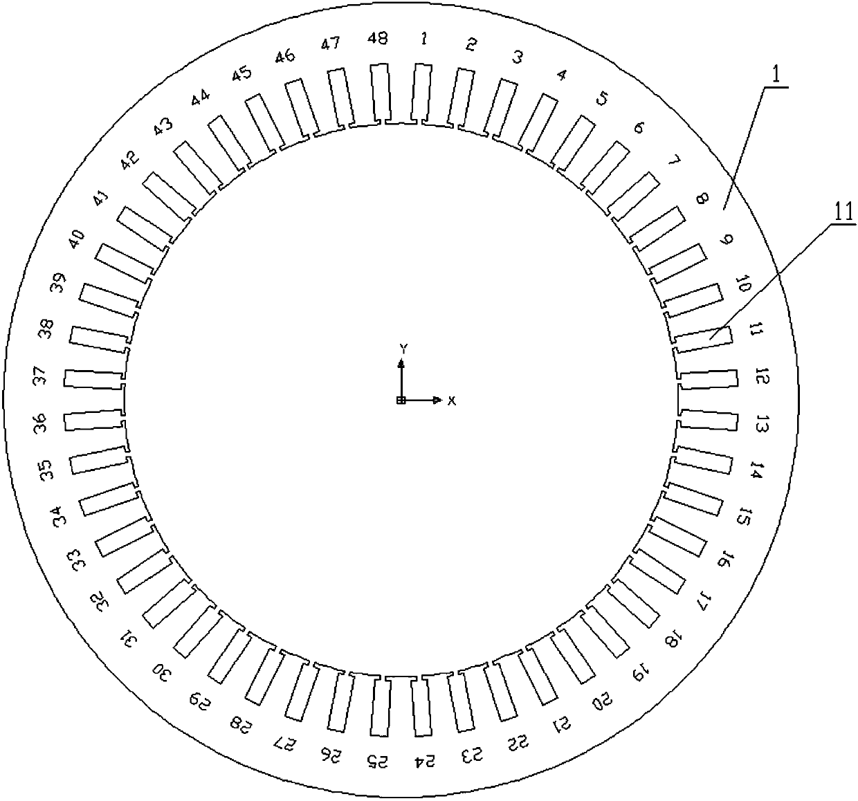 Stator winding of AC generator