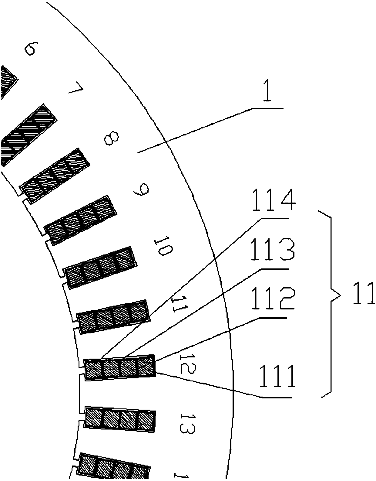 Stator winding of AC generator