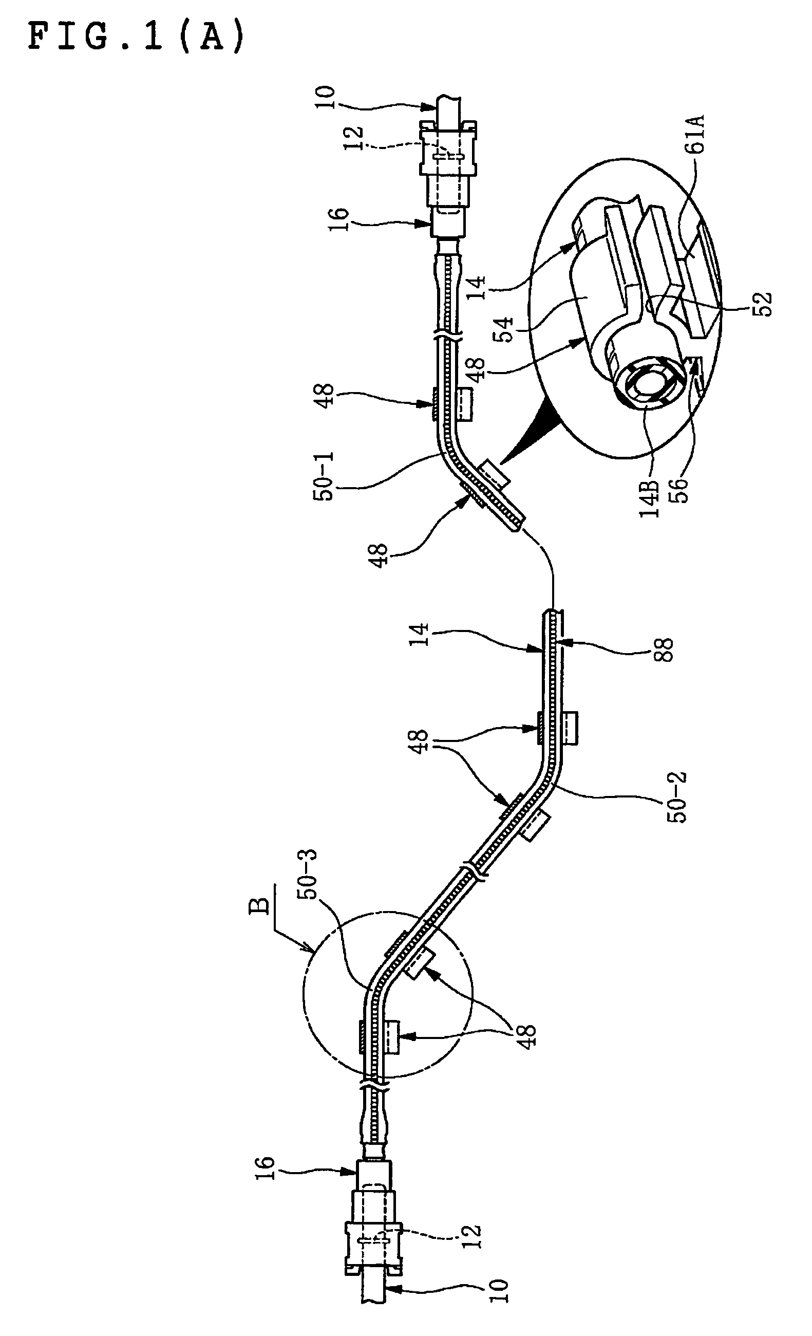 Piping structure for transporting a fuel