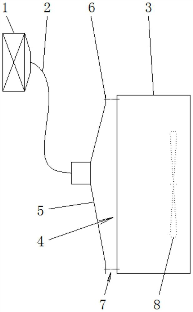 Exhaust structure for fresh air system of air conditioner