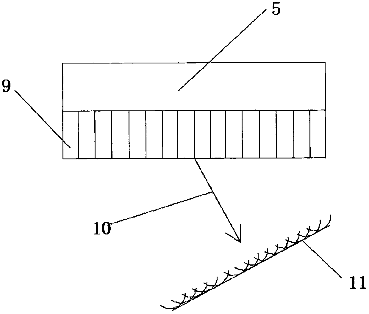 Air coupled ultrasonic phased array detection device