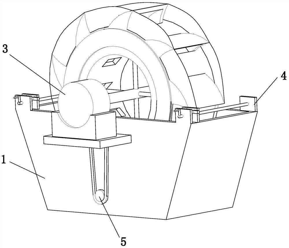 Sand washing robot for gravel mining