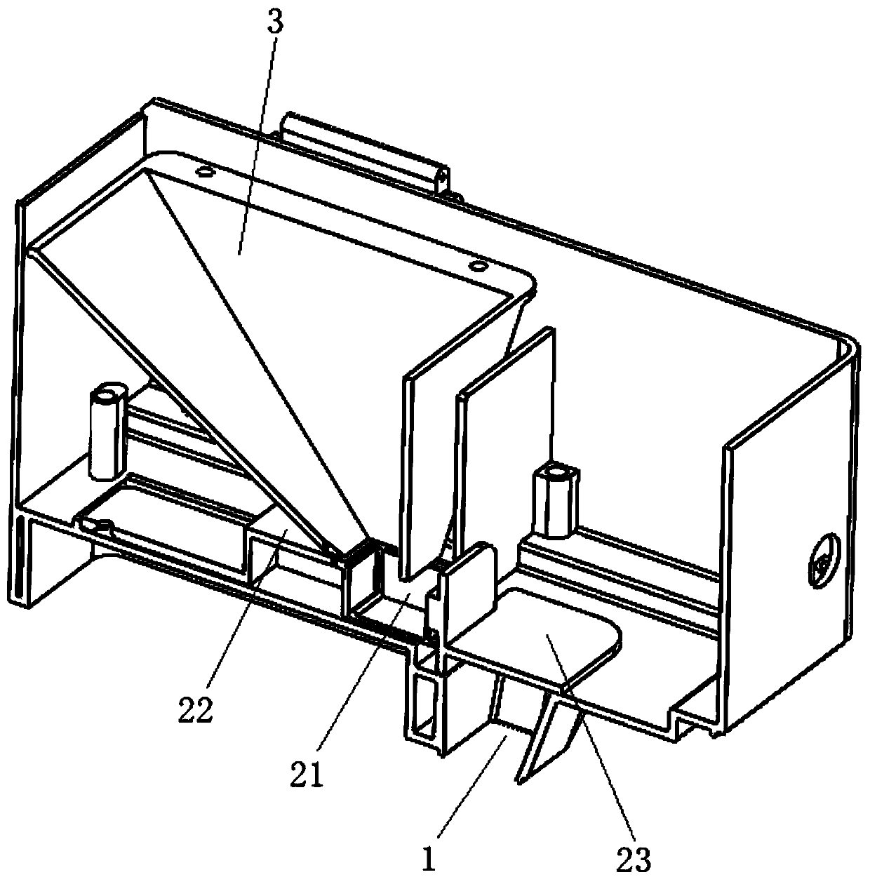 Embedded moisture-proof aquarium feeder