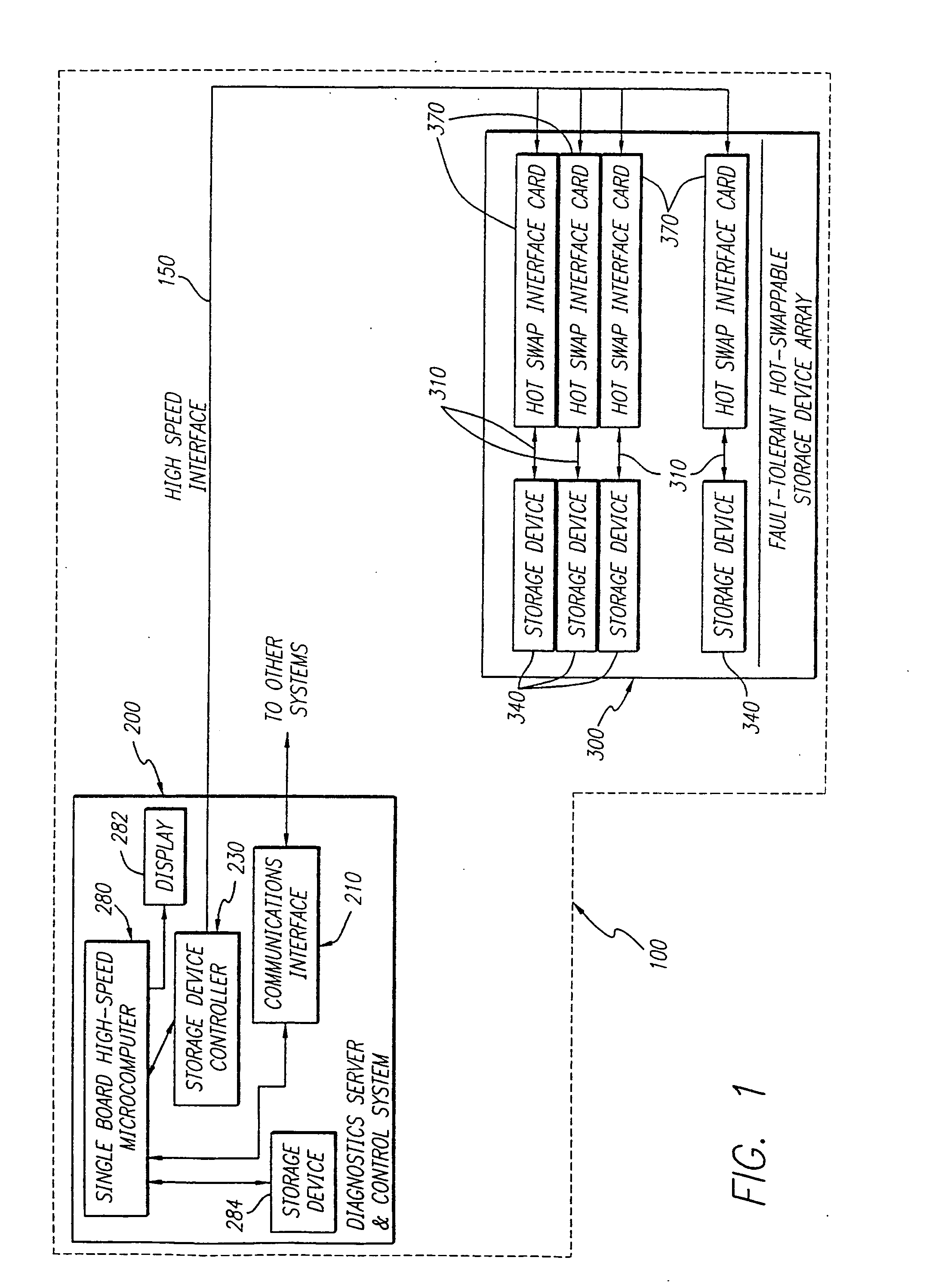 High speed fault tolerant mass storage network information server