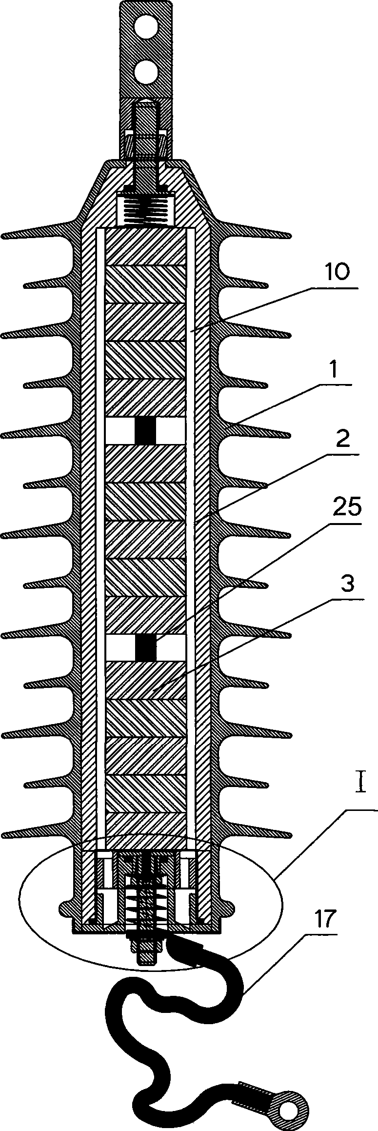 Explosion-proof automatic-separation type lightning arrester