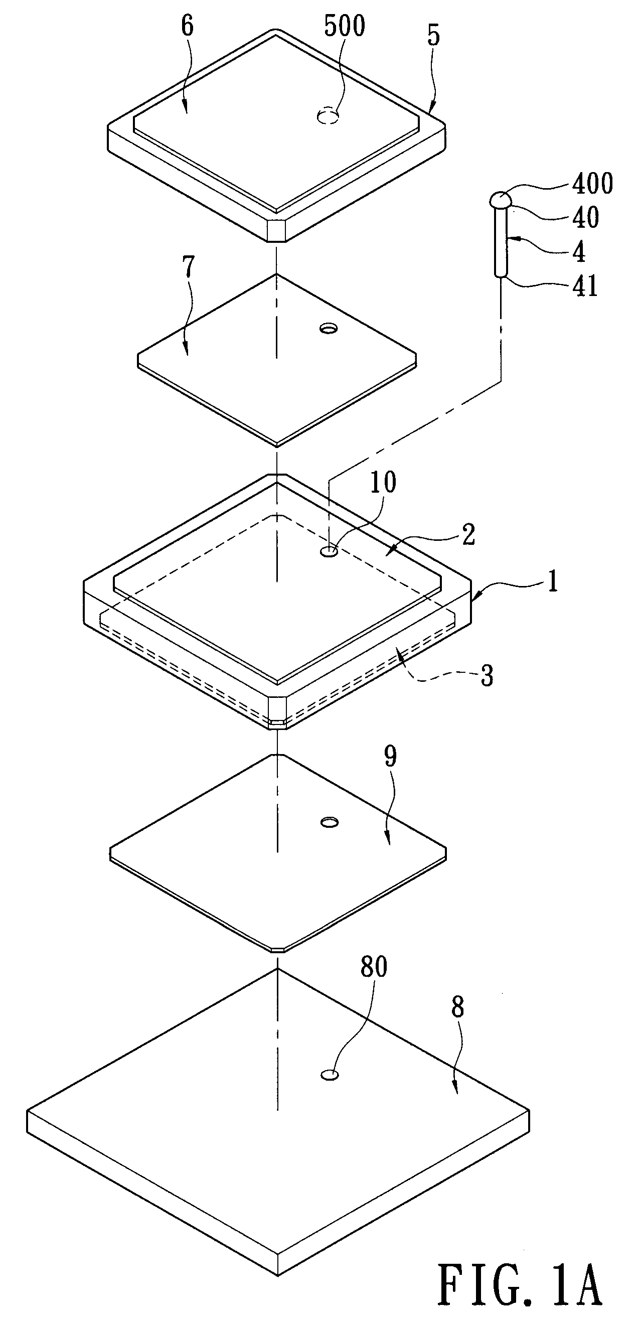 Circular polarization antenna structure with a dual-layer ceramic and method for manufacturing the same